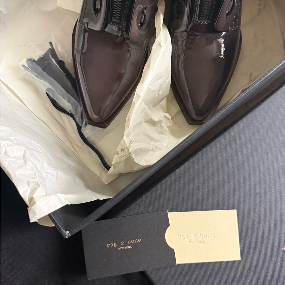 rag & bone Ryder lace up in ash grey 8.5 - Picture 6 of 10